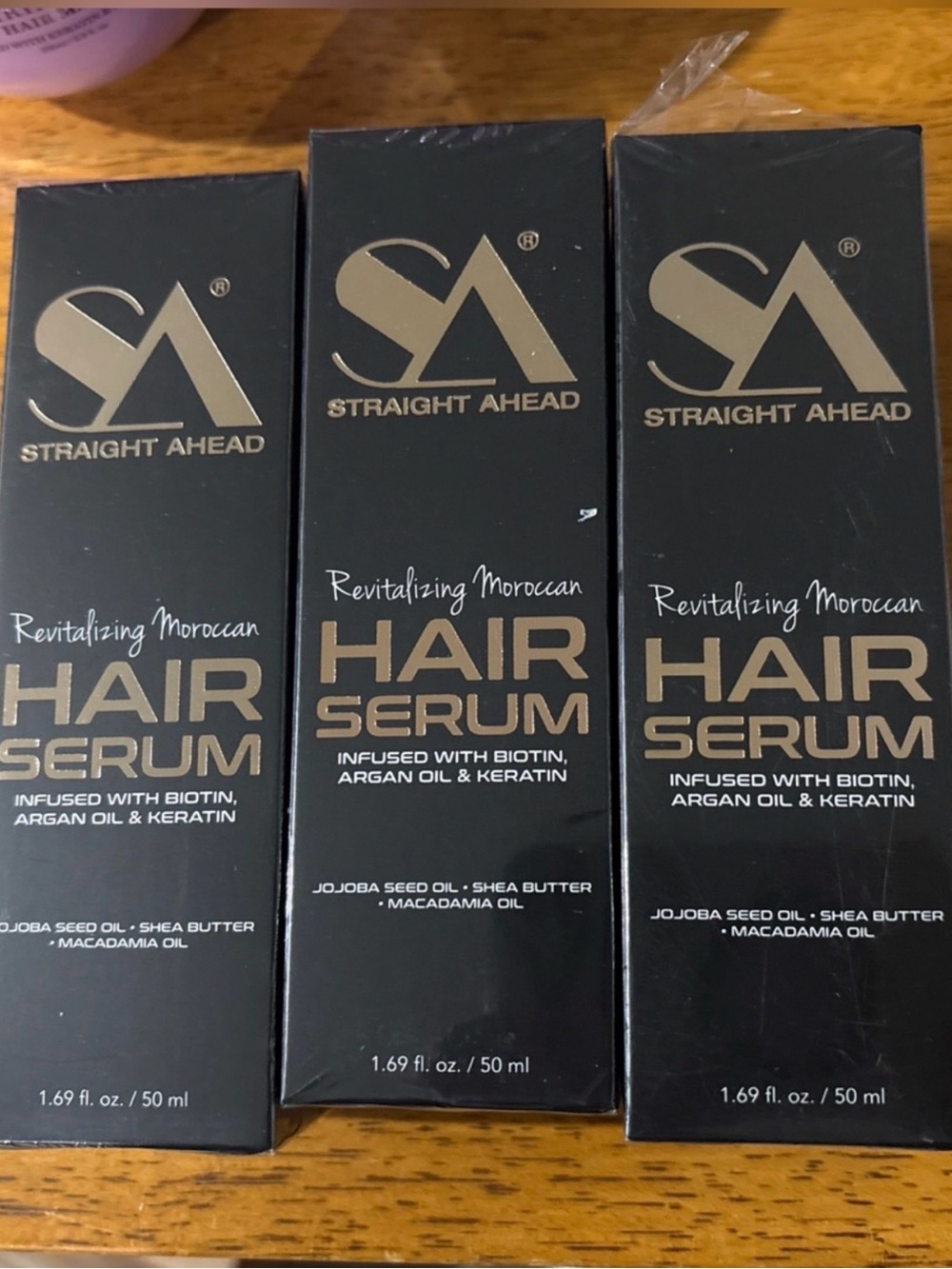 Straight Ahead Revitalizing Moroccan Hair Serum - 3 pack